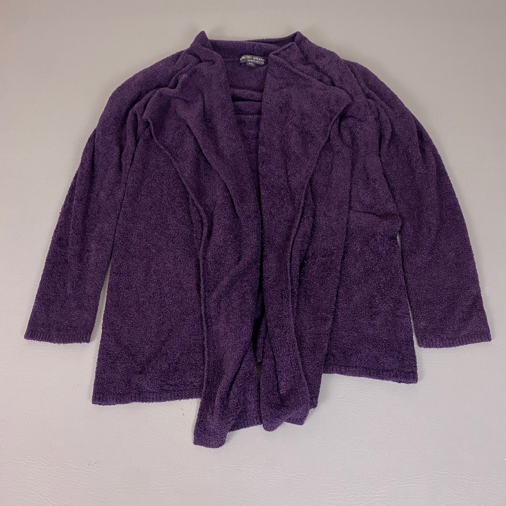 Barefoot Dreams Calypso Cardigan Women's Size S/M Bamboo Chic Lite Purple EUC